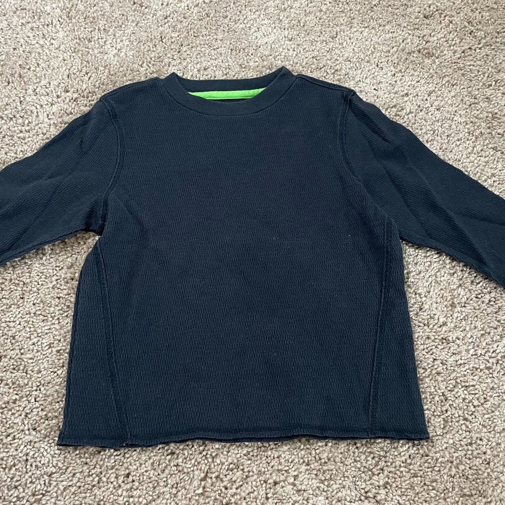 Blue Retrofit Honeycomb Style long sleeve shirt Size 2T